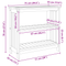vidaXL Garden Cabinet with Shelf with Storage Brown Solid acacia wood