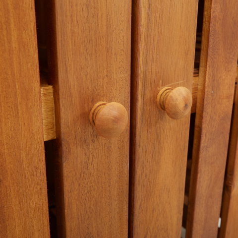 vidaXL Garden Cabinet Brown 78 x 36.5 x 78 cm Solid acacia wood