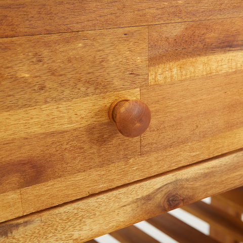 vidaXL Garden Cabinet Brown 78 x 36.5 x 78 cm Solid acacia wood