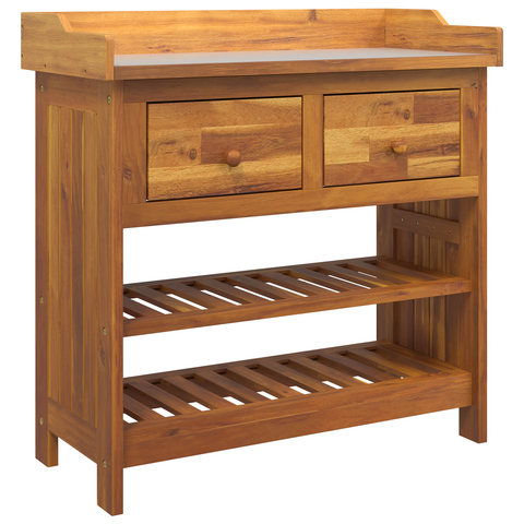 vidaXL Garden Cabinet Brown 78 x 36.5 x 78 cm Solid acacia wood