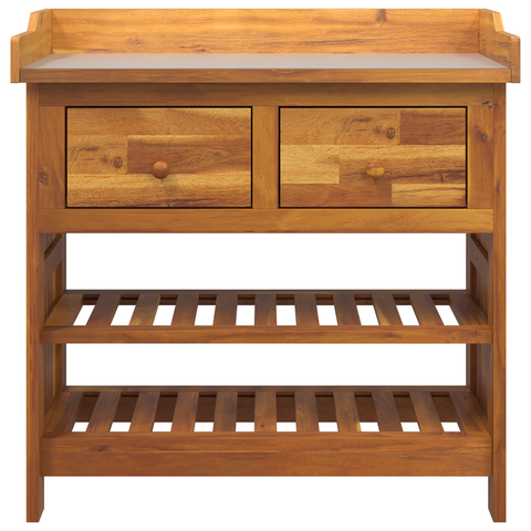 vidaXL Garden Cabinet Brown 78 x 36.5 x 78 cm Solid acacia wood