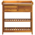 vidaXL Garden Cabinet with Drawer with Shelf with Storage Brown Solid acacia wood
