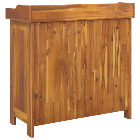vidaXL Garden Cabinet Brown 78 x 36.5 x 78cm Solid acacia wood