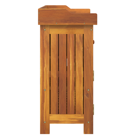 vidaXL Garden Cabinet Brown 78 x 36.5 x 78cm Solid acacia wood