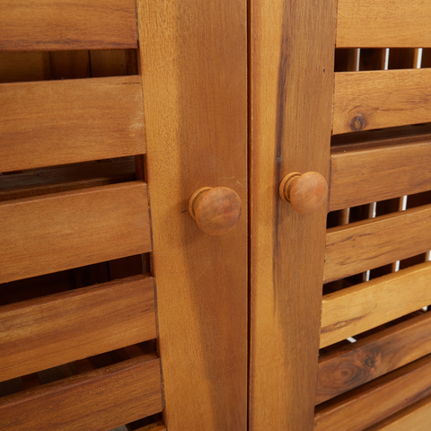 vidaXL Garden Cabinet Brown 90 x 40 x 90 cm Solid acacia wood