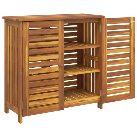 vidaXL Garden Cabinet Brown 90 x 40 x 90 cm Solid acacia wood