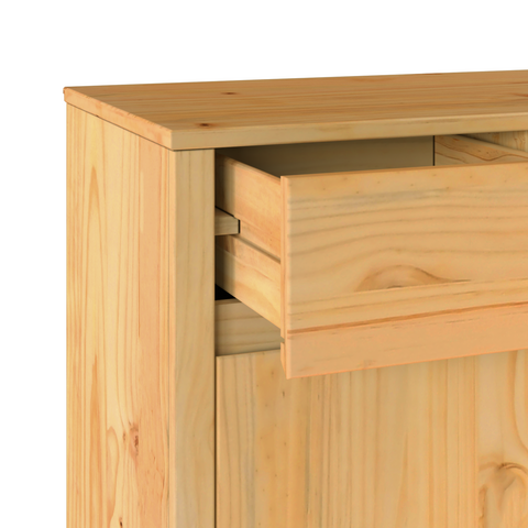 vidaXL Sideboard "DRAMMEN" 114x43x75,5 cm Solid Wood Pine