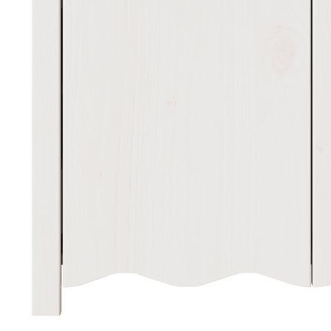 vidaXL Sideboard "DRAMMEN" White 114x43x75,5 cm Solid Wood Pine