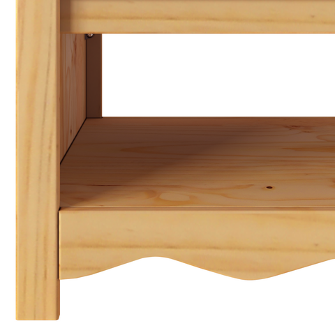 vidaXL Coffee Table "DRAMMEN" 99x55x45 cm Solid Wood Pine