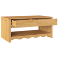 vidaXL Coffee Table "DRAMMEN" 99x55x45 cm Solid Wood Pine