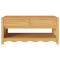 vidaXL Coffee Table "DRAMMEN" 99x55x45 cm Solid Wood Pine