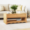 vidaXL Coffee Table "DRAMMEN" 99x55x45 cm Solid Wood Pine
