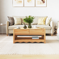 vidaXL Coffee Table "DRAMMEN" 99x55x45 cm Solid Wood Pine