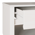 vidaXL Coffee Table "DRAMMEN" White 99x55x45 cm Solid Wood Pine