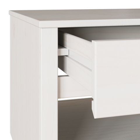 vidaXL Coffee Table "DRAMMEN" White 99x55x45 cm Solid Wood Pine