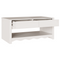 vidaXL Coffee Table "DRAMMEN" White 99x55x45 cm Solid Wood Pine