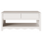vidaXL Coffee Table "DRAMMEN" White 99x55x45 cm Solid Wood Pine