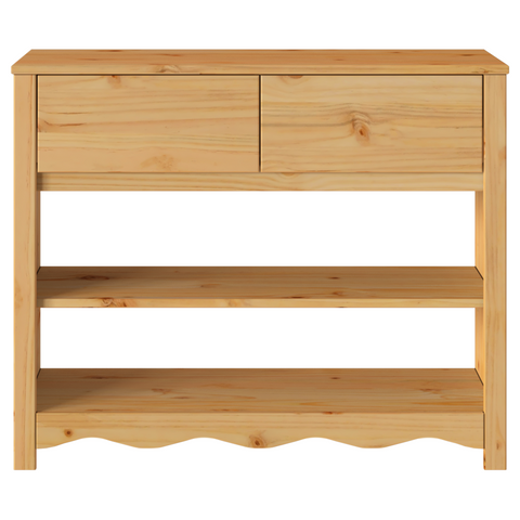 vidaXL Console Table "DRAMMEN" 89,5x37x73 cm Solid Wood Pine