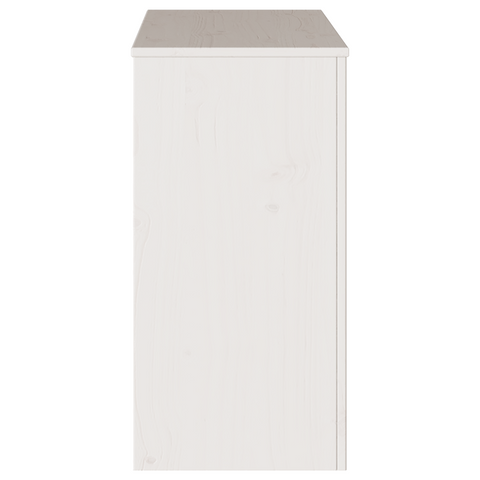 vidaXL Console Table "DRAMMEN" White 89,5x37x73 cm Solid Wood Pine