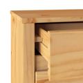 vidaXL Bedside Cabinet "DRAMMEN" 45x35x56 cm Solid Wood Pine