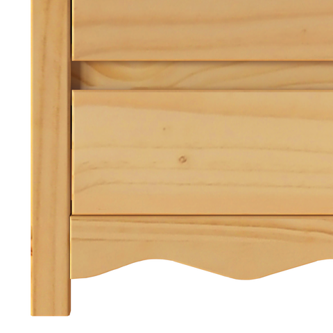 vidaXL Bedside Cabinet "DRAMMEN" 45x35x56 cm Solid Wood Pine