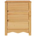 vidaXL Bedside Cabinet "DRAMMEN" 45x35x56 cm Solid Wood Pine