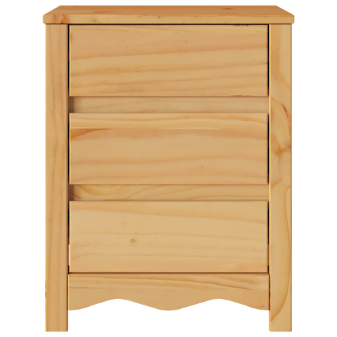 vidaXL Bedside Cabinet "DRAMMEN" 45x35x56 cm Solid Wood Pine