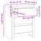 vidaXL Bedside Cabinet "DRAMMEN" 45x35x56 cm Solid Wood Pine