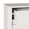 vidaXL Bedside Cabinet "DRAMMEN" White 45x35x56 cm Solid Wood Pine