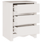 vidaXL Bedside Cabinet "DRAMMEN" White 45x35x56 cm Solid Wood Pine