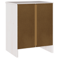 vidaXL Bedside Cabinet "DRAMMEN" White 45x35x56 cm Solid Wood Pine