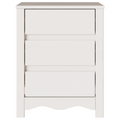 vidaXL Bedside Cabinet "DRAMMEN" White 45x35x56 cm Solid Wood Pine