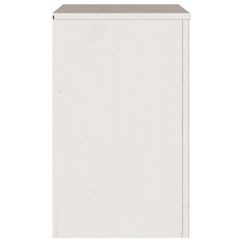 vidaXL Bedside Cabinet "DRAMMEN" White 45x35x56 cm Solid Wood Pine