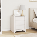 vidaXL Bedside Cabinet "DRAMMEN" White 45x35x56 cm Solid Wood Pine