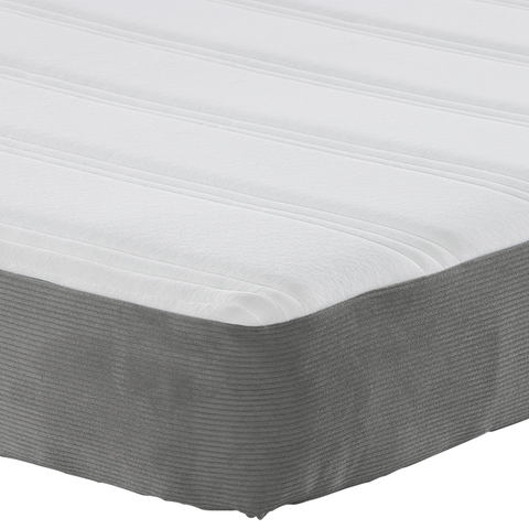 vidaXL Light Grey Pocket Spring Mattress - Medium - 90x190x20 cm Fabric