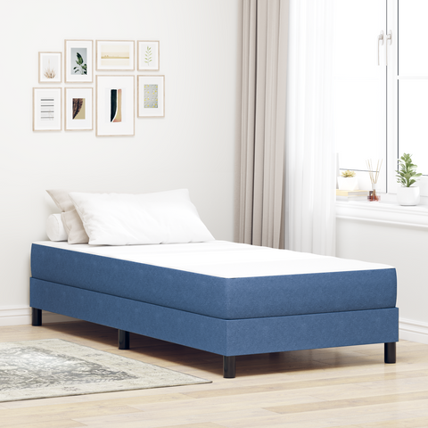 vidaXL Blue Pocket Spring Mattress - Medium - 90x190x20 cm - Fabric