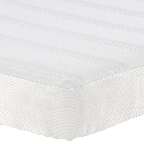 vidaXL Pocket Spring Bed Mattress - Cream, Medium, 90x200x20 cm Fabric
