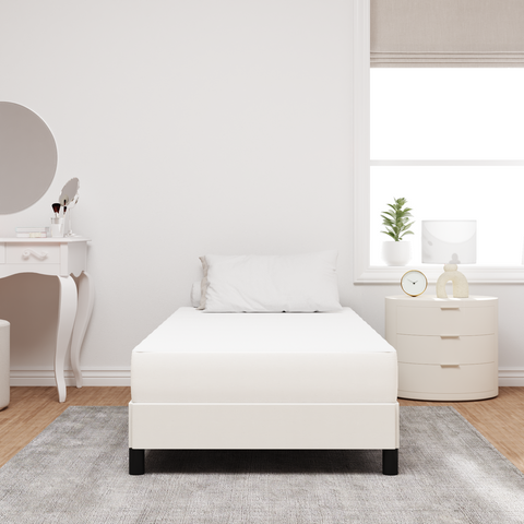 vidaXL Pocket Spring Bed Mattress - Cream, Medium, 90x200x20 cm Fabric