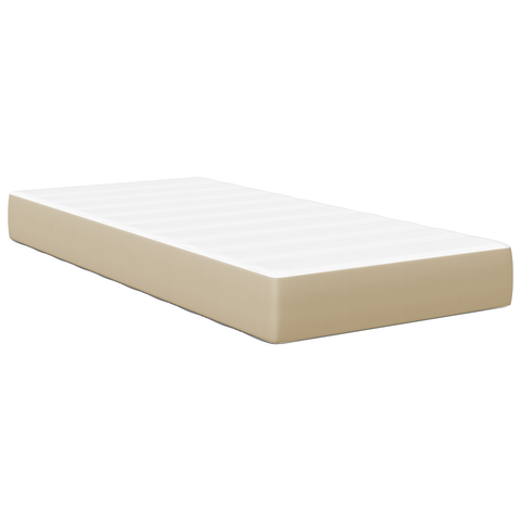 vidaXL Pocket Spring Bed Mattress - Light Green and Grey, Medium Firmness, 100x200x20 cm Fabric