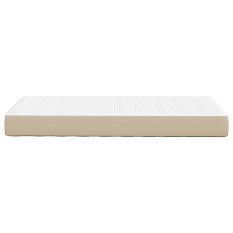 vidaXL Pocket Spring Bed Mattress - Light Green and Grey, Medium Firmness, 100x200x20 cm Fabric