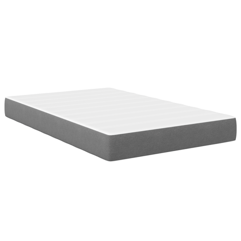 vidaXL Pocket Spring Bed Mattress - Light Grey, Medium, 120x200x20 cm, Fabric