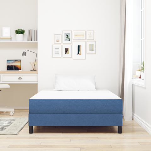vidaXL Pocket Spring Bed Mattress in Blue, Medium, 120x200x20 cm, Fabric