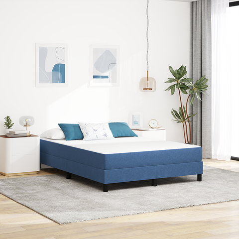 vidaXL Pocket Spring Bed Mattress - Blue, Medium, 140x190x20 cm, Fabric