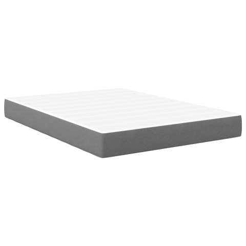 vidaXL Pocket Spring Bed Mattress in Light Grey, Medium Firmness, 160x200x20 cm Fabric