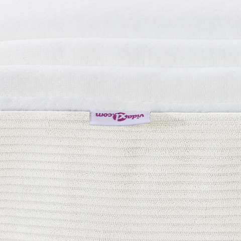 vidaXL Pocket Spring Bed Mattress - Cream, Medium, 160x200x20 cm, Fabric