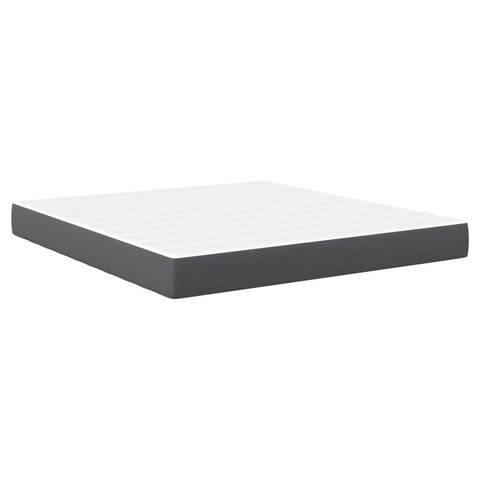 vidaXL Medium Pocket Spring Mattress - Dark Grey - 180x200x20 cm Fabric