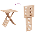 vidaXL Coffee Table Foldable 33x33x40,5 cm Solid Wood Walnut