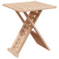 vidaXL Coffee Table Foldable 33x33x40,5 cm Solid Wood Walnut