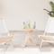 vidaXL Coffee Table Foldable 33x33x40,5 cm Solid Wood Walnut