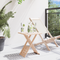 vidaXL Coffee Table Foldable 33x33x40,5 cm Solid Wood Walnut